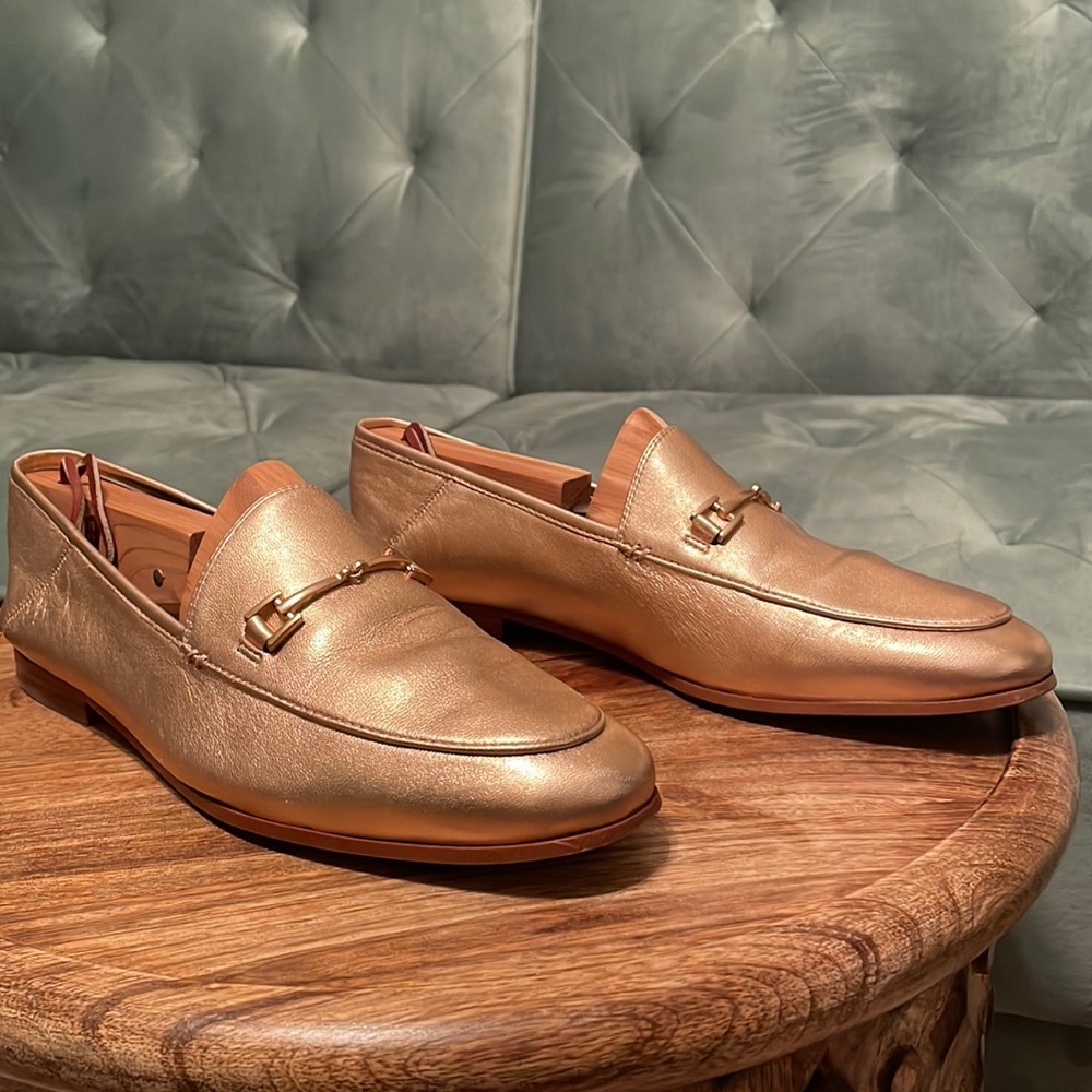 Sam Edelman Loraine loafers champagne rose gold 10M